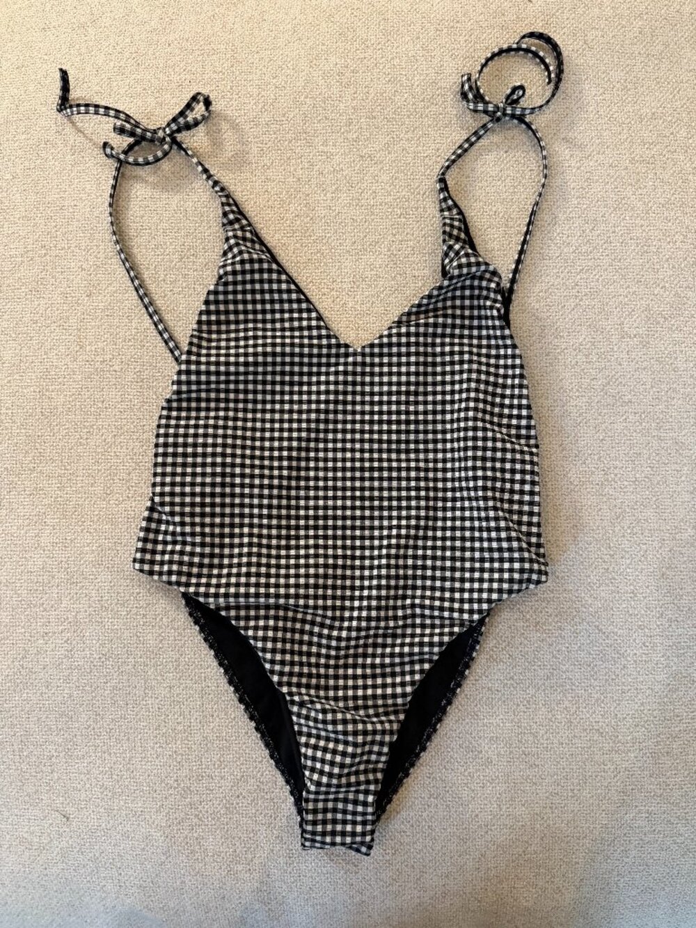 Gingham One Piece Swim Suit